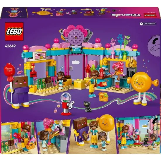 LEGO Friends 42649 Cukrárna v městečku Heartlake LEGO® Friends 42649 Cukrárna v městečku Heartlake se 3 postavami a zábavnými doplňky na hraní.