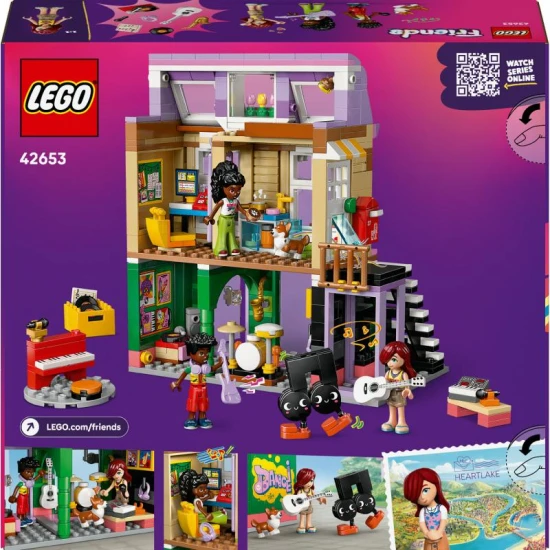LEGO Friends 42653 – Obchod s hudebninami a byt s minipanenky a corgim