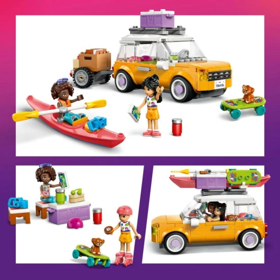 LEGO Friends 42659 – Výlet v autě s přáteli s pejskem a minipanenky