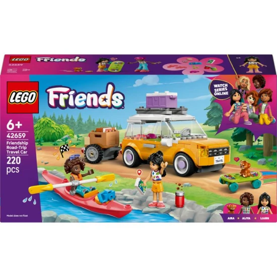LEGO Friends 42659 – Výlet v autě s přáteli s pejskem a minipanenky