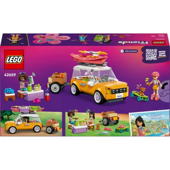 LEGO Friends 42659 – Výlet v autě s přáteli s pejskem a minipanenky