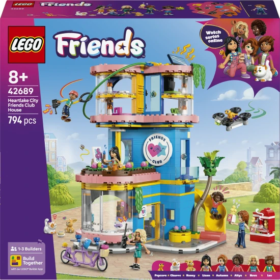 LEGO Friends 42689 Klubovna pro kamarády v městečku Heartlake