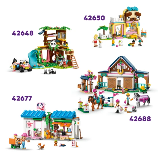 LEGO Friends 42695 Přívěs pro koně a hříbě
