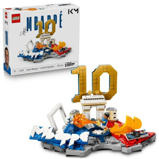 LEGO Editions 43013 Kylian Mbappé Hvězdné momenty fotbalu