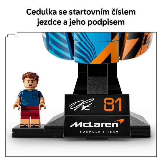 LEGO® Editions 43017 Přilba Oscara Piastriho z týmu McLaren Mastercard F1®