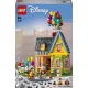 LEGO Disney Domeček z filmu Nahoru: Detailní model s balony, komínem a figurkami postav.