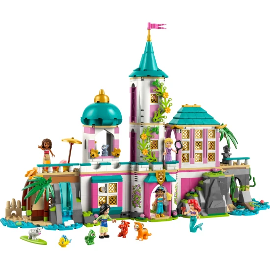 lego disney 43267 hrad princezen domaci mazlicci