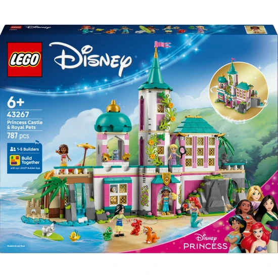 lego disney 43267 hrad princezen domaci mazlicci