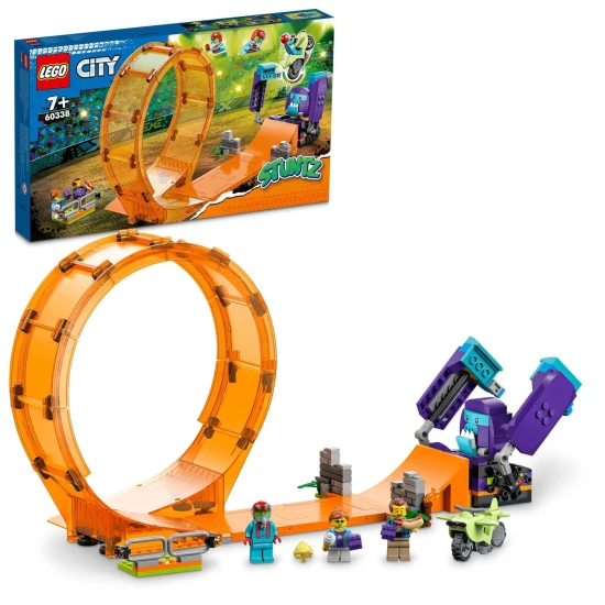 Objev vzrušení s LEGO CITY kaskadérskou motorkou a šimpanzem
