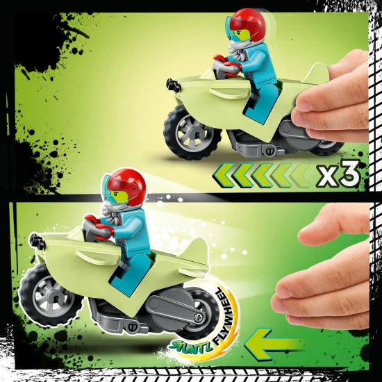 LEGO CITY Šimpanze kaskadérská smyčka Objev vzrušení s LEGO CITY kaskadérskou motorkou a šimpanzem