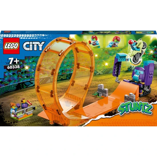 LEGO CITY Šimpanze kaskadérská smyčka Objev vzrušení s LEGO CITY kaskadérskou motorkou a šimpanzem