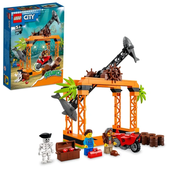 LEGO City Žraločí kaskadérská výzva – adrenalinový set pro děti 