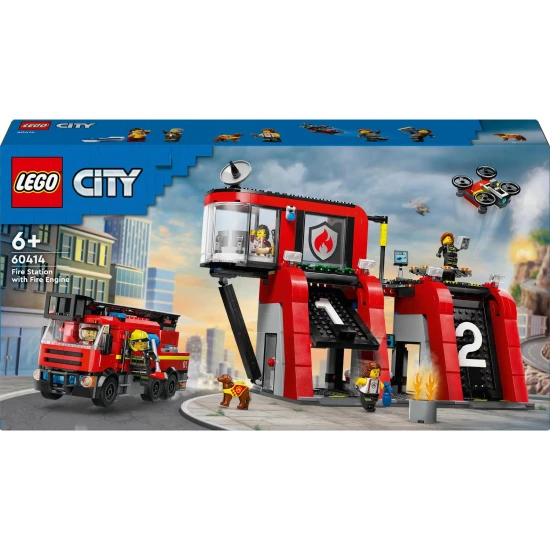 LEGO City Hasičská stanice - akce, dron a záchrana v jednom setu!