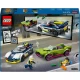 LEGO City 60415 – Honička policejního auta a sporťáku s minifigurkami policisty a kriminálnice