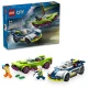 LEGO City 60415 – Honička policejního auta a sporťáku s minifigurkami policisty a kriminálnice