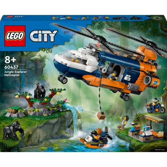 LEGO CITY Helikoptéra pro průzkum džungle v základním táboře LEGO CITY Helikoptéra pro průzkum džungle – dobrodružství v základním táboře