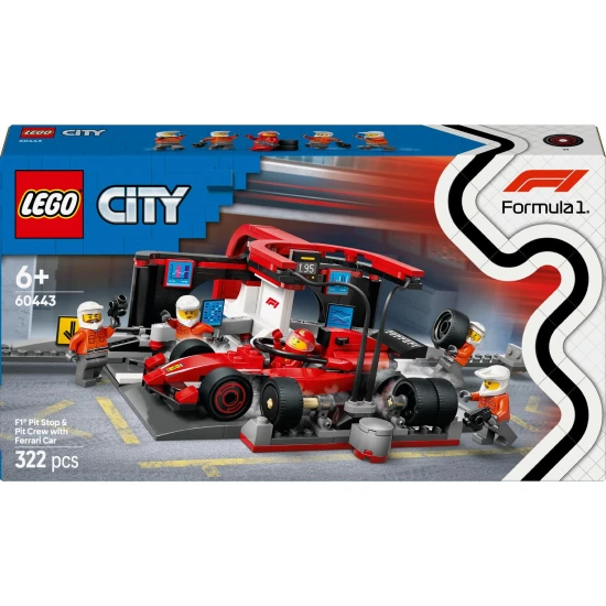 lego city 60443 f1 ferrari pit stop zavodni auto