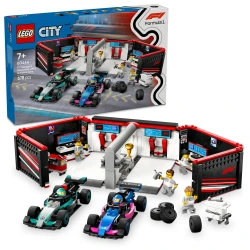 LEGO CITY 60444 Garáž F1® a vozy Mercedes-AMG a Alpine