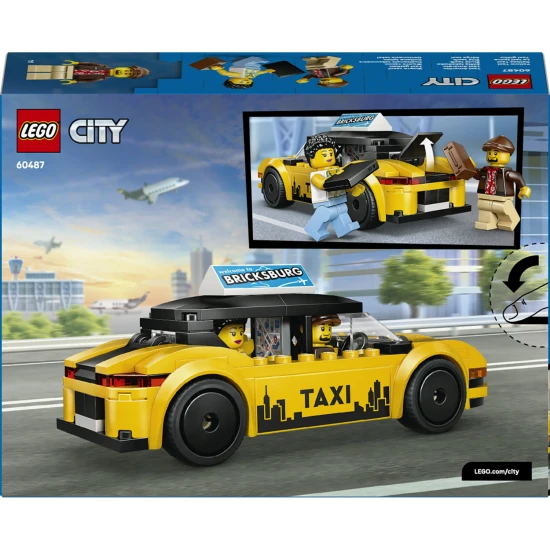 LEGO CITY 60487 Žlutý taxik