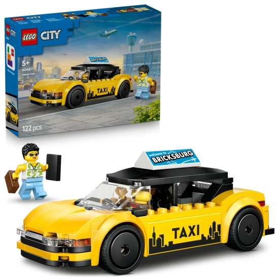 LEGO CITY 60487 Žlutý taxik