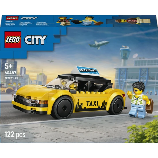 LEGO CITY 60487 Žlutý taxik