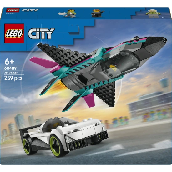 LEGO City 60489 Tryskáč vs. auto