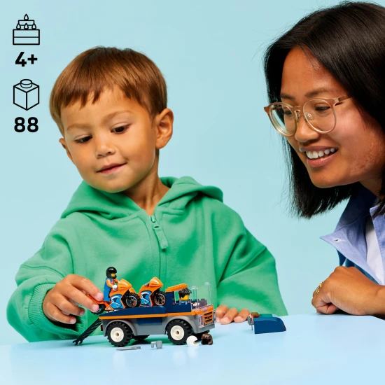 LEGO City 60491 Kamion na přepravu motorek