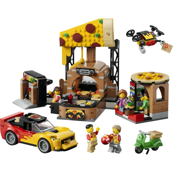 LEGO City 60496 Rozvoz pizzy a vozidla