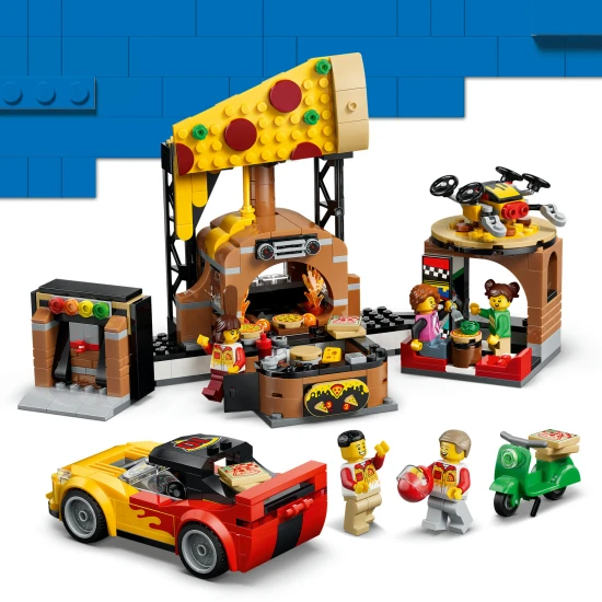 LEGO City 60496 Rozvoz pizzy a vozidla