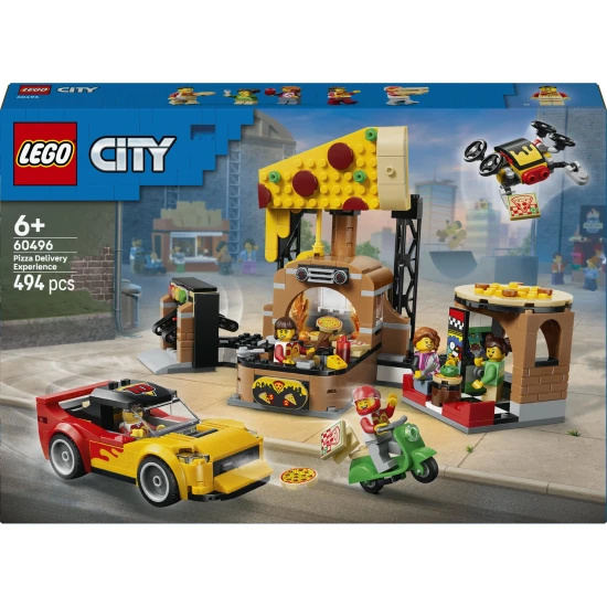 LEGO City 60496 Rozvoz pizzy a vozidla