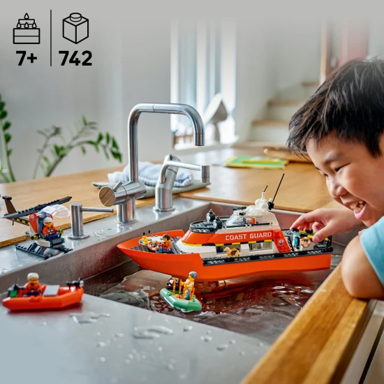LEGO City 60504 Záchranný člun pobřežní hlídky a vrtulník