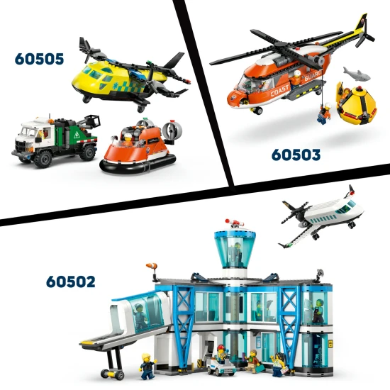 LEGO City 60504 Záchranný člun pobřežní hlídky a vrtulník