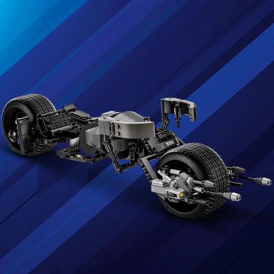 Sestavitelný LEGO Batman s motorkou, LEGO Batman v akci, LEGO Batman figurka s pohyblivými částmi, LEGO Batman s Bat-Pod
