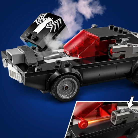 LEGO Spider-Man vs. Venom 76309 – Výkonný sporťák s minifigurkami Spider-Mana, Venoma a Spider-Woman