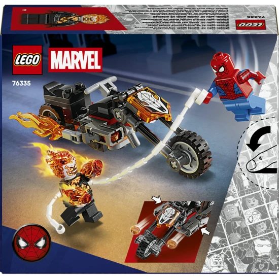 LEGO Marvel 76335 Spider-Man vs. Ghost Rider na motorce