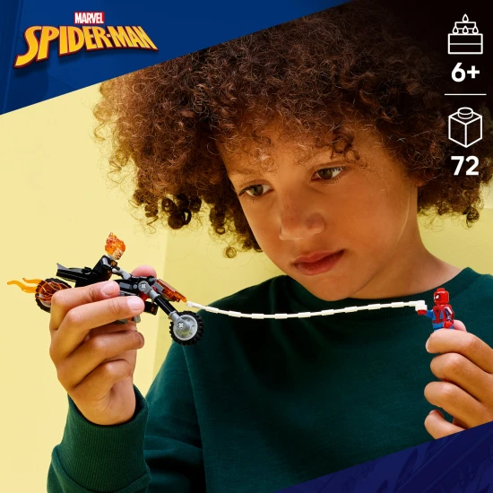 LEGO Marvel 76335 Spider-Man vs. Ghost Rider na motorce