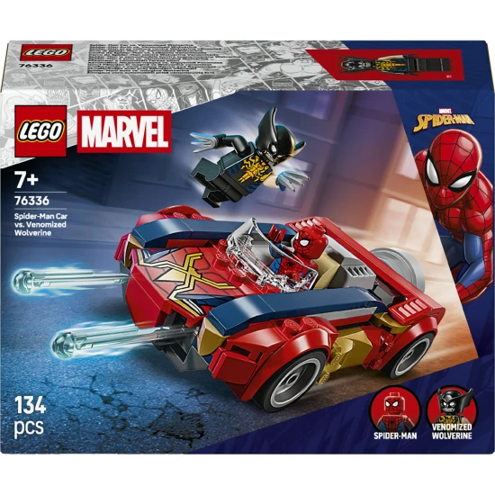 LEGO Marvel 76336 Spider-Man a auto vs. venomizovaný Wolverine