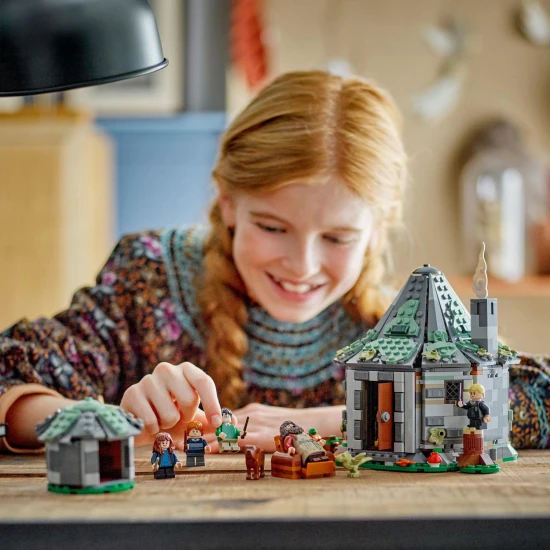 LEGO Harry Potter Hagridova chatrč: Nečekaná návštěva Objev svět kouzelníků v LEGO Hagridově chatrči s minifigurkami