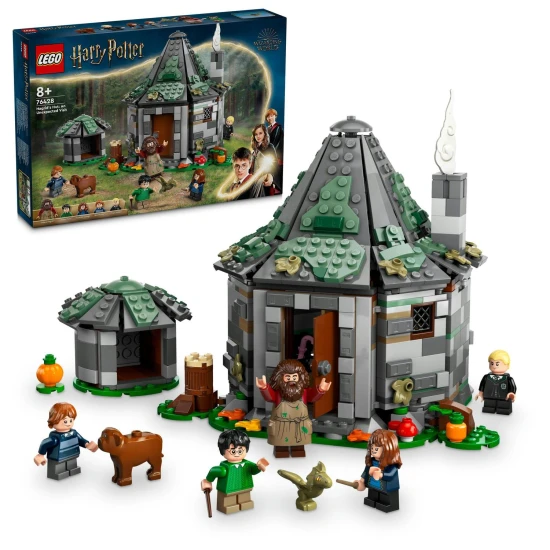 Objev svět kouzelníků v LEGO Hagridově chatrči s minifigurkami