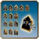 LEGO Hodina lektvarů, Bradavická učebna lektvarů LEGO, Profesor Severus Snape LEGO, Hermiona Grangerová LEGO, Pansy Parkinsonová LEGO, Seamus Finnigan LEGO, LEGO rokfortské portréty