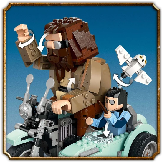 lego harry potter 76443 hagrid a harry na motorce stavebnice pro deti