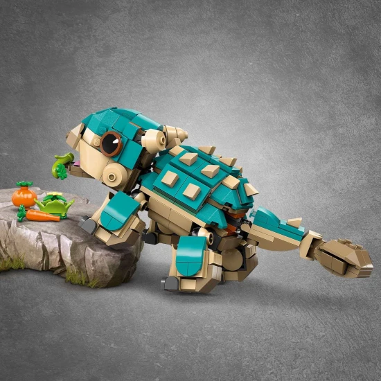 LEGO Jurassic World 76962 Mala Bumpy Ankylosaurus s pohyblivou celistí a ocasem