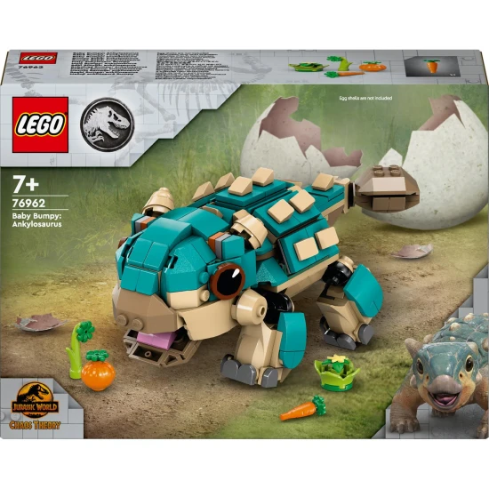 LEGO Jurassic World 76962 Mala Bumpy Ankylosaurus s pohyblivou celistí a ocasem