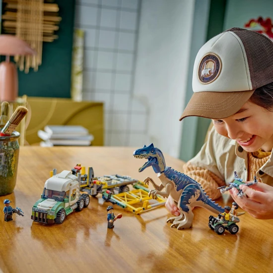 LEGO Jurassic World Přeprava allosaura – vzrušující dinosauří dobrodružství
