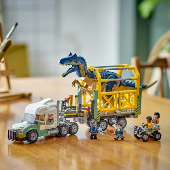 LEGO Jurassic World Přeprava allosaura – vzrušující dinosauří dobrodružství