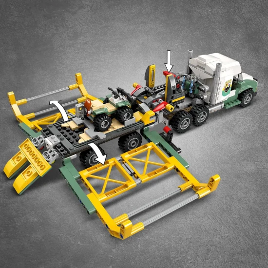 LEGO Jurassic World Přeprava allosaura – vzrušující dinosauří dobrodružství