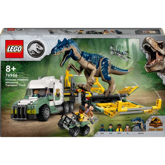 LEGO Jurassic World Přeprava allosaura – vzrušující dinosauří dobrodružství