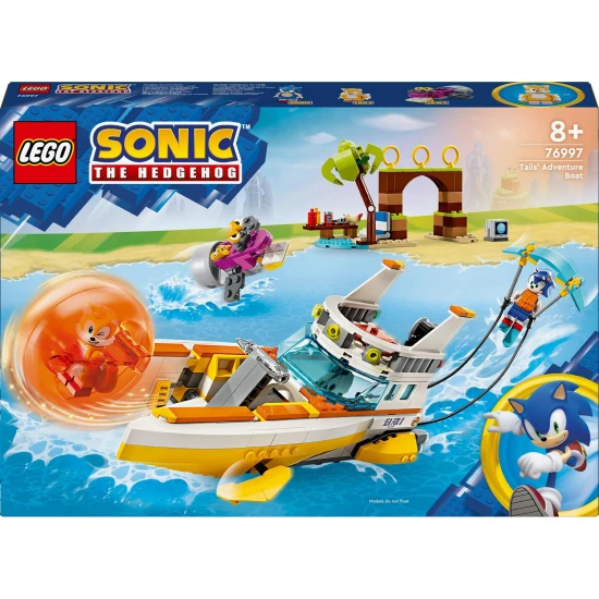 LEGO Sonic The Hedgehog Tailsův dobrodružný člun LEGO Sonic The Hedgehog – Tailsův dobrodružný člun plný akce