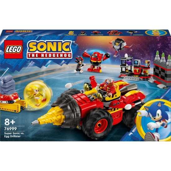 LEGO Sonic The Hedgehog Super Sonic vs. Egg Drillster LEGO Sonic Super Sonic vs. Egg Drillster – akční stavebnice plná zábavy