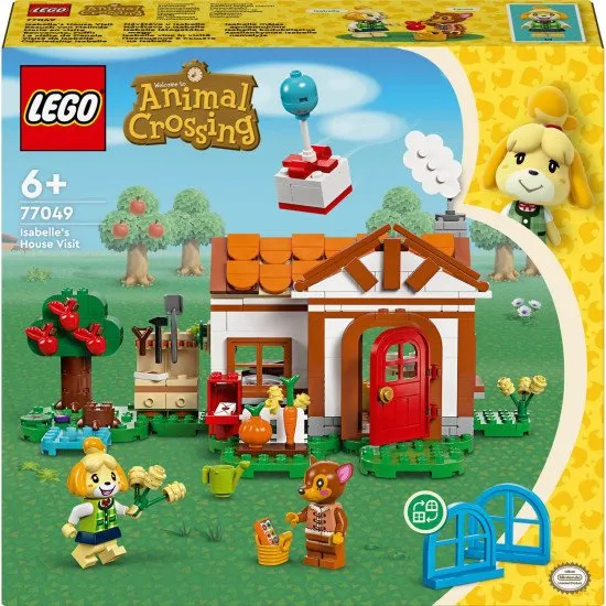 LEGO Animal Crossing 77049 Návštěva u Isabelle Navštivte s Isabelle domů Fauna si stavebnicí LEGO.